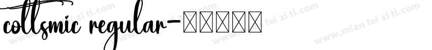 cottsmic regular字体转换